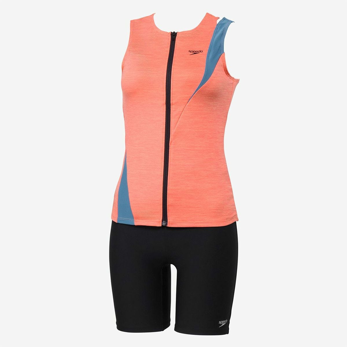 スピードSPEEDOスイムフィットネス競泳水着ディアゴナジッププロセパレーツDiagonaZipProSeparatesSFW32410-XCレディース女性25S2秋冬