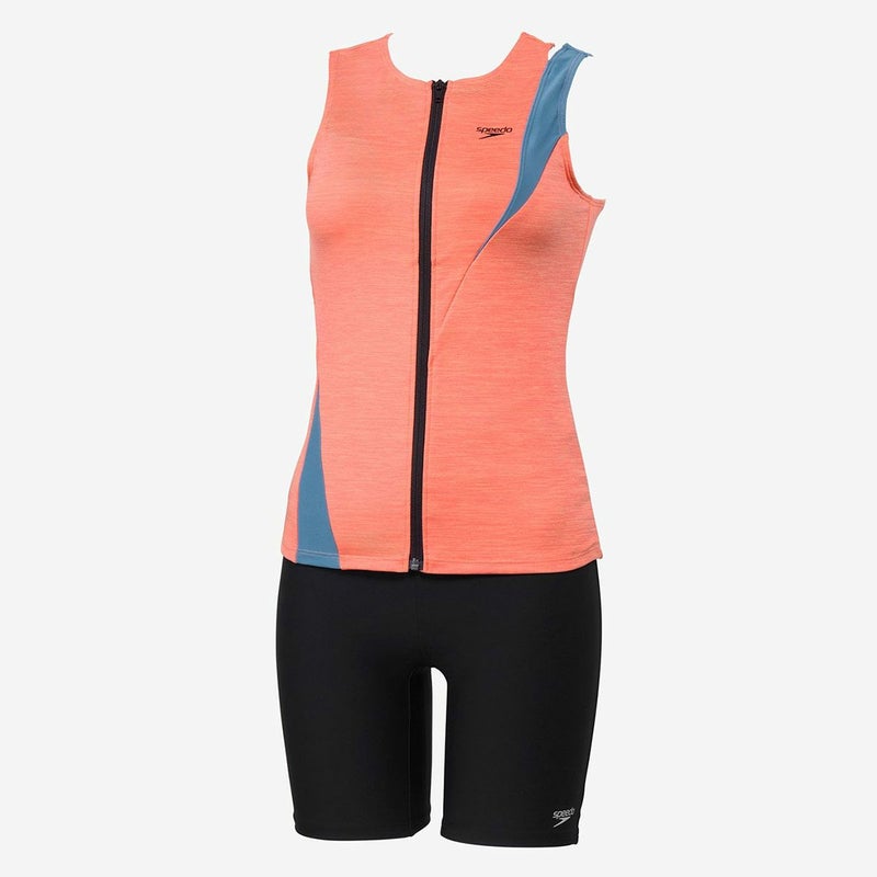 スピードSPEEDOスイムフィットネス競泳水着ディアゴナジッププロセパレーツDiagonaZipProSeparatesSFW32410-XCレディース女性25S2秋冬