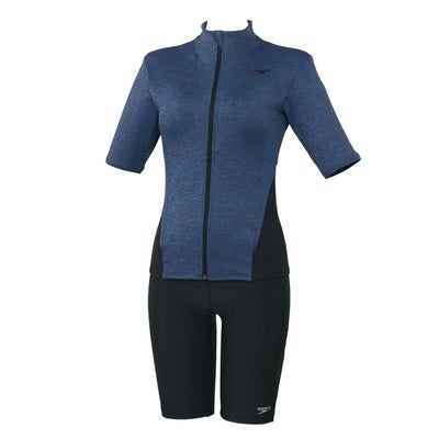 スピードSPEEDOスイムフィットネス競泳水着ショートスリーブウェイビーセパShortSleeveWavySepaSFW32565-XBレディース女性25S2秋冬