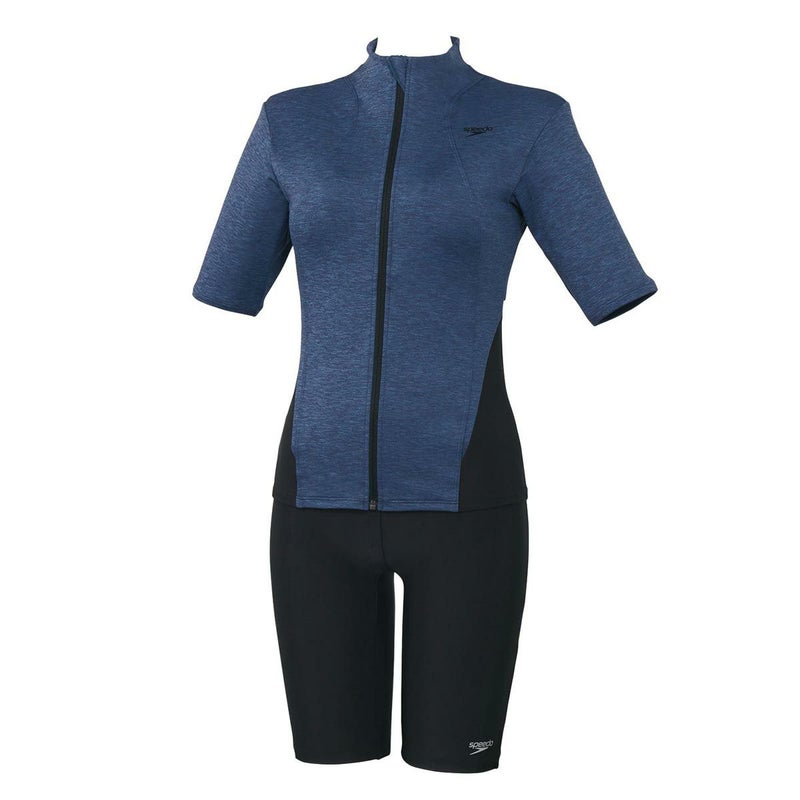 スピードSPEEDOスイムフィットネス競泳水着ショートスリーブウェイビーセパShortSleeveWavySepaSFW32565-XBレディース女性25S2秋冬