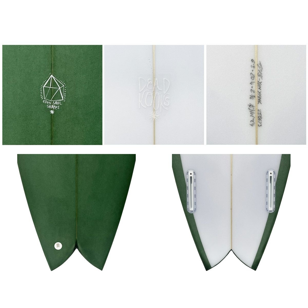 デッドクークスサーフボードDEADKOOKSSURFBOARDSサーフィンサーフサーフボード板ミッドレングスYINGYANG6.3GREENTEEfuturesPUBLANKS220000031484
