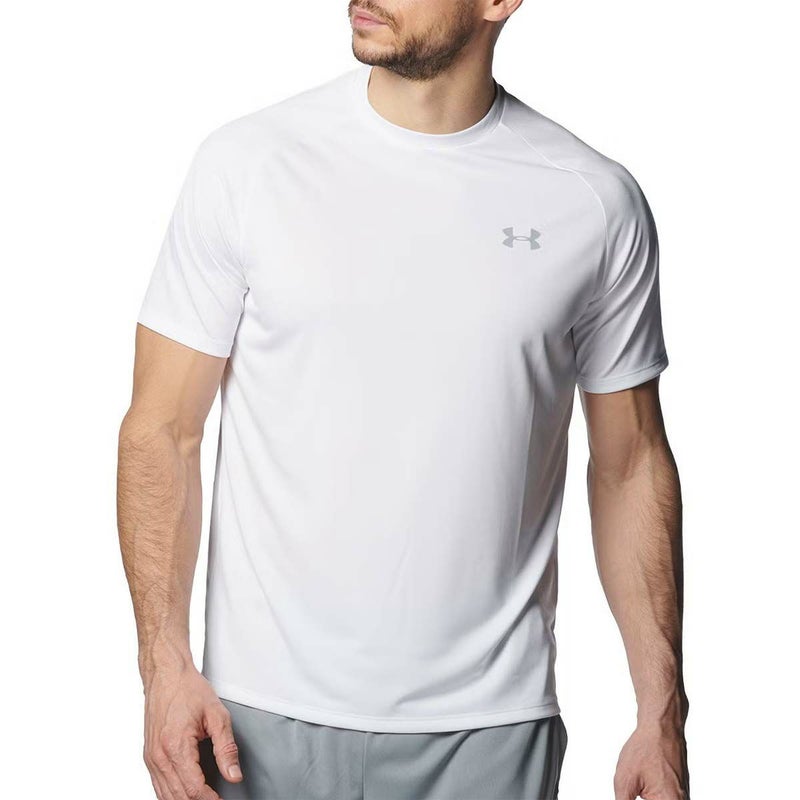 アンダーアーマーUNDERARMOURジムフィットネスヨガウェア半袖TシャツテックショートスリーブTシャツ2.0Tech2.0SSTee1358553-100メンズ男性25FA秋冬