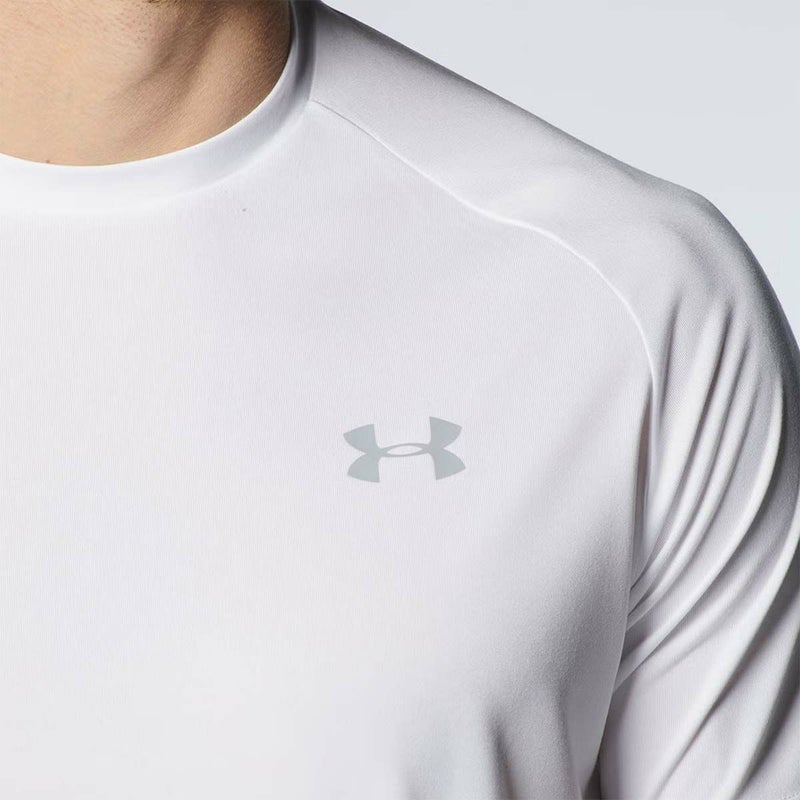 アンダーアーマーUNDERARMOURジムフィットネスヨガウェア半袖TシャツテックショートスリーブTシャツ2.0Tech2.0SSTee1358553-100メンズ男性25FA秋冬