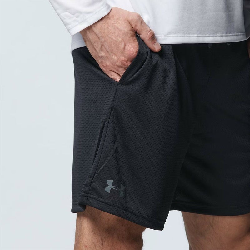 アンダーアーマーUNDERARMOURジムフィットネスヨガウェアボトムスショートハーフパンツ短パンテックメッシュショーツTechMeshShorts1358564-001メンズ男性25FA秋冬