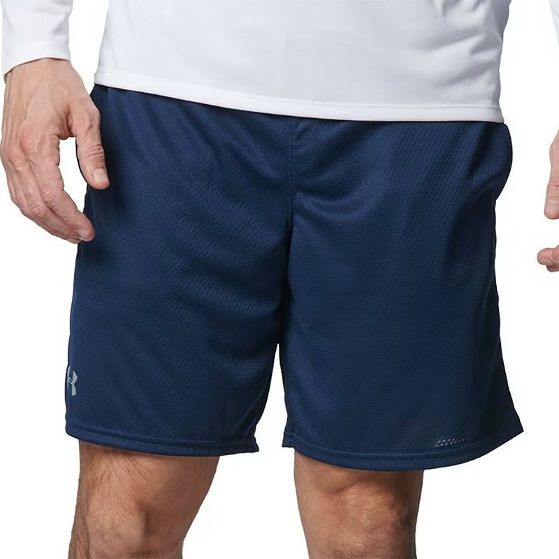 アンダーアーマーUNDERARMOURジムフィットネスヨガウェアボトムスショートハーフパンツ短パンテックメッシュショーツTechMeshShorts1358564-408メンズ男性25FA秋冬