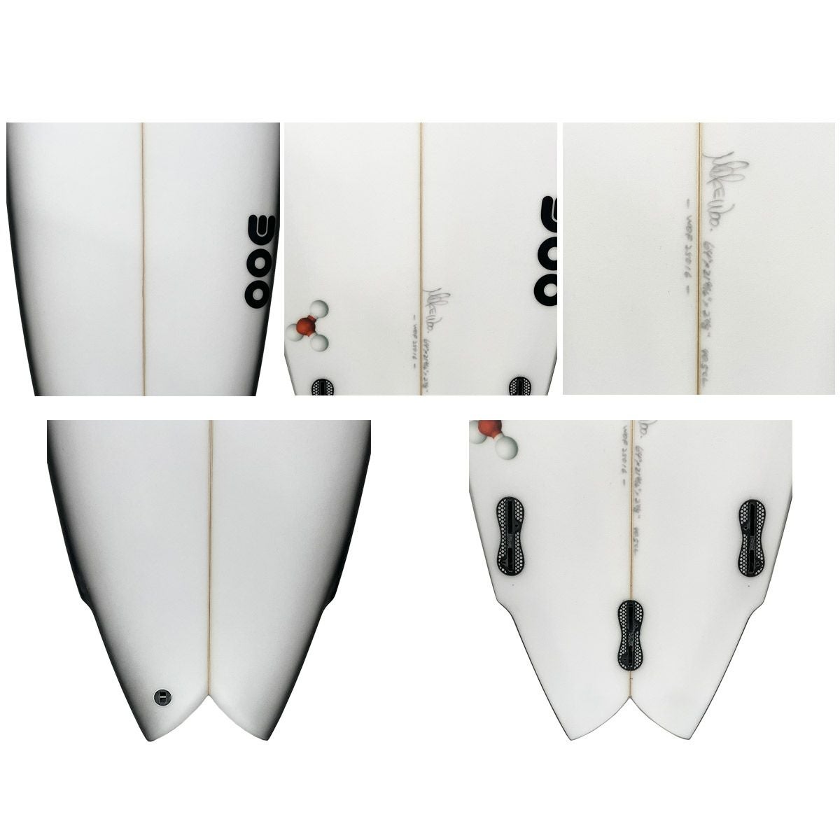 マイクウーMIKEWOOサーフィンサーフサーフボード板ショートボードIONTWIN6.4DGRYPUBLANKS2516