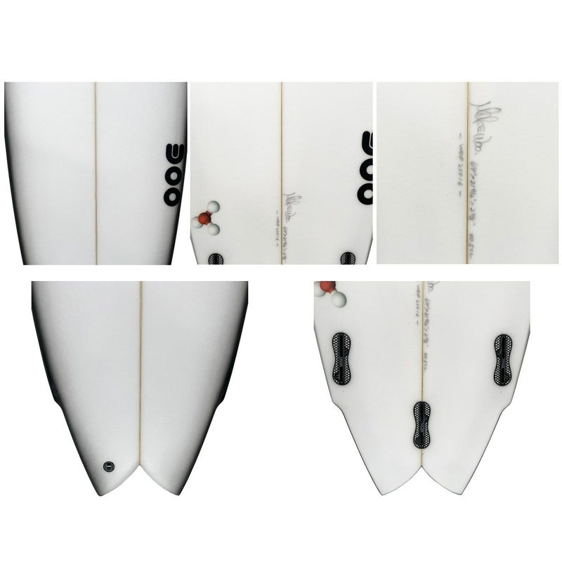 マイクウーMIKEWOOサーフィンサーフサーフボード板ショートボードIONTWIN6.4DGRYPUBLANKS2516