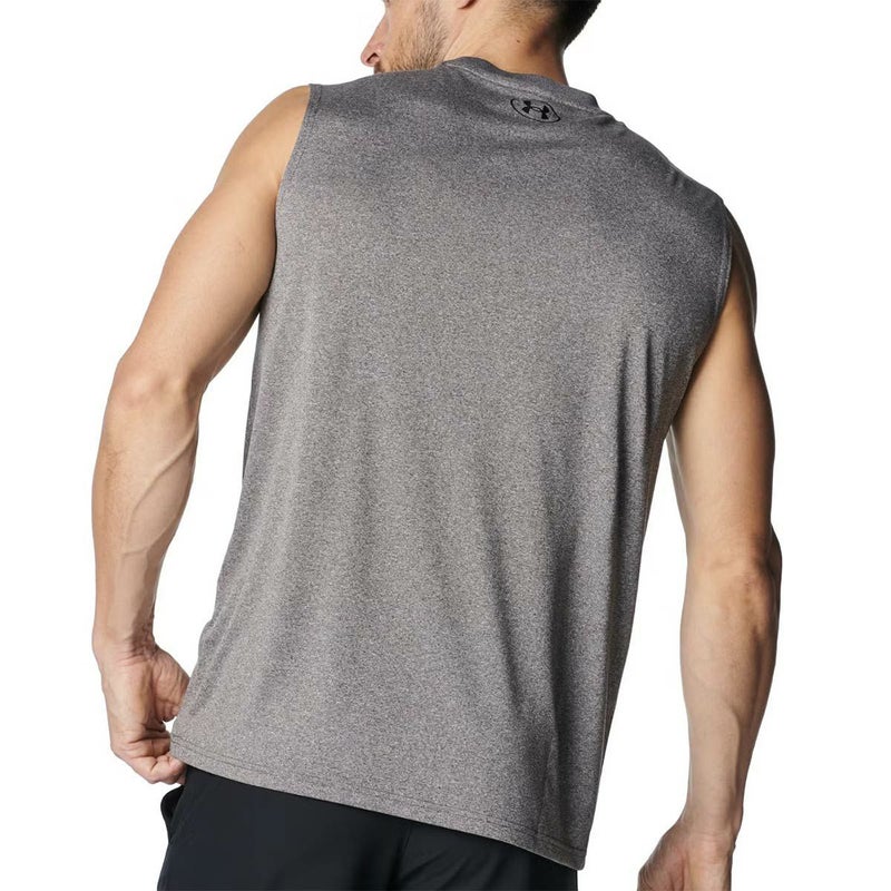 アンダーアーマーUNDERARMOURジムフィットネスヨガウェアノースリーブタンクトップテックスリーブレスシャツTechSL1367452-090メンズ男性25FA秋冬