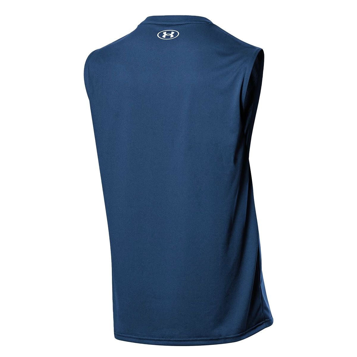 アンダーアーマーUNDERARMOURジムフィットネスヨガウェアノースリーブタンクトップテックスリーブレスシャツTechSL1367452-408メンズ男性25FA秋冬