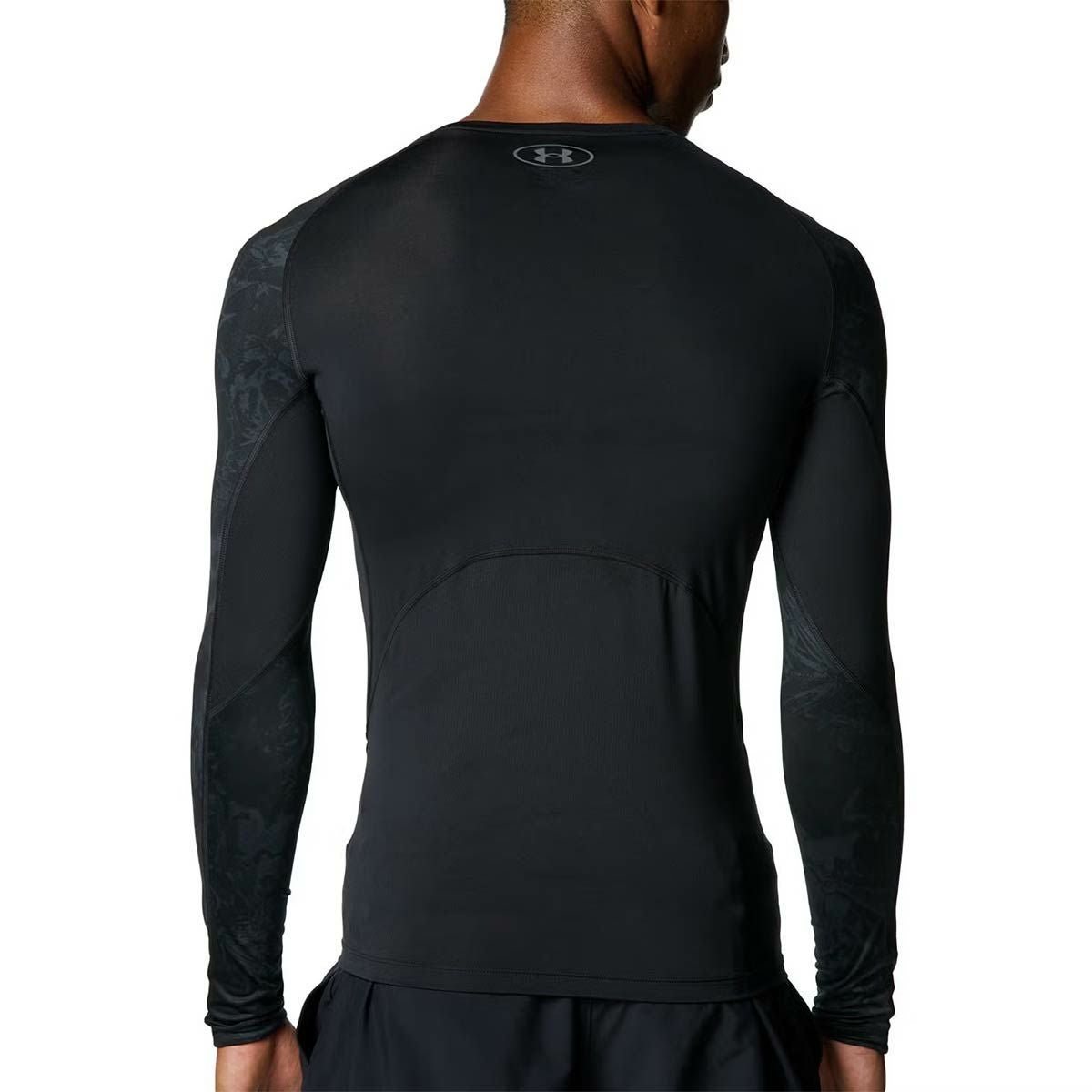 アンダーアーマーUNDERARMOURジムフィットネスヨガウェアインナーシャツアンダーシャツヒートギアコンプレッションカモロングスリーブシャツHGARMOURLSNOVELTY6007728-001メンズ男性25FA秋冬