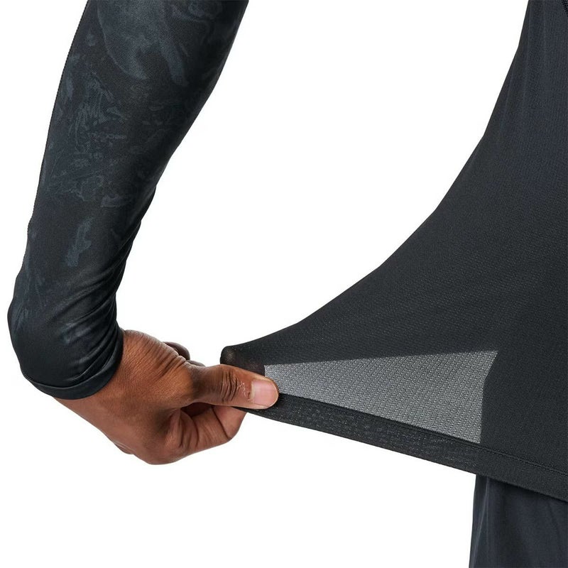 アンダーアーマーUNDERARMOURジムフィットネスヨガウェアインナーシャツアンダーシャツヒートギアコンプレッションカモロングスリーブシャツHGARMOURLSNOVELTY6007728-001メンズ男性25FA秋冬