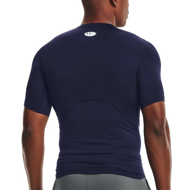 アンダーアーマーUNDERARMOURジムフィットネスヨガウェアインナーシャツアンダーシャツヒートギアアーマーコンプレッションショートスリーブシャツHGArmourCompSS1361518-410メンズ男性25FA秋冬