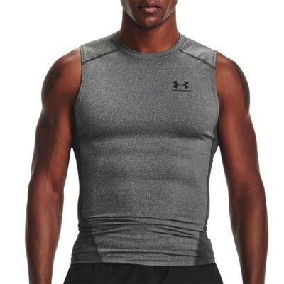 アンダーアーマーUNDERARMOURジムフィットネスヨガウェアインナーシャツアンダーシャツヒートギアアーマーコンプレッションスリーブレスシャツHGArmourCompSL1361522-090メンズ男性25FA秋冬