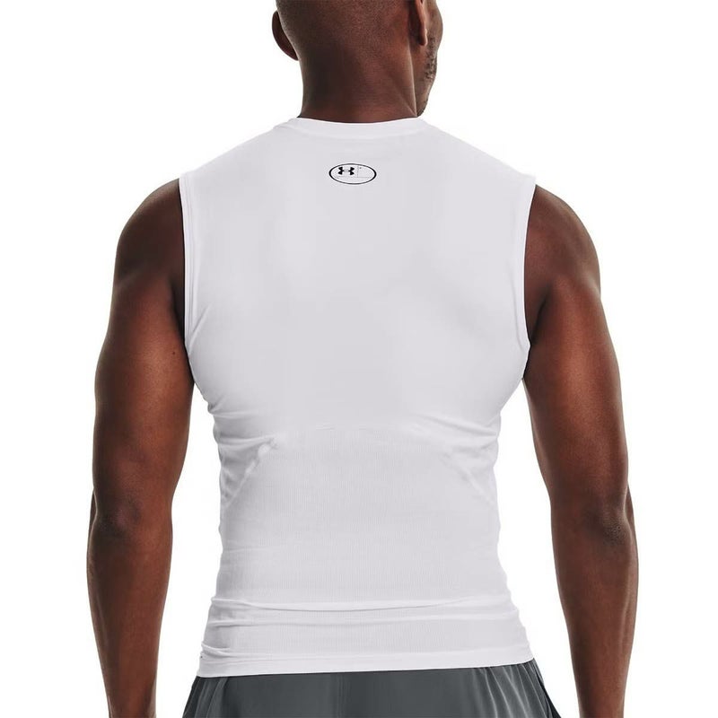 アンダーアーマーUNDERARMOURジムフィットネスヨガウェアインナーシャツアンダーシャツヒートギアアーマーコンプレッションスリーブレスシャツHGArmourCompSL1361522-100メンズ男性25FA秋冬