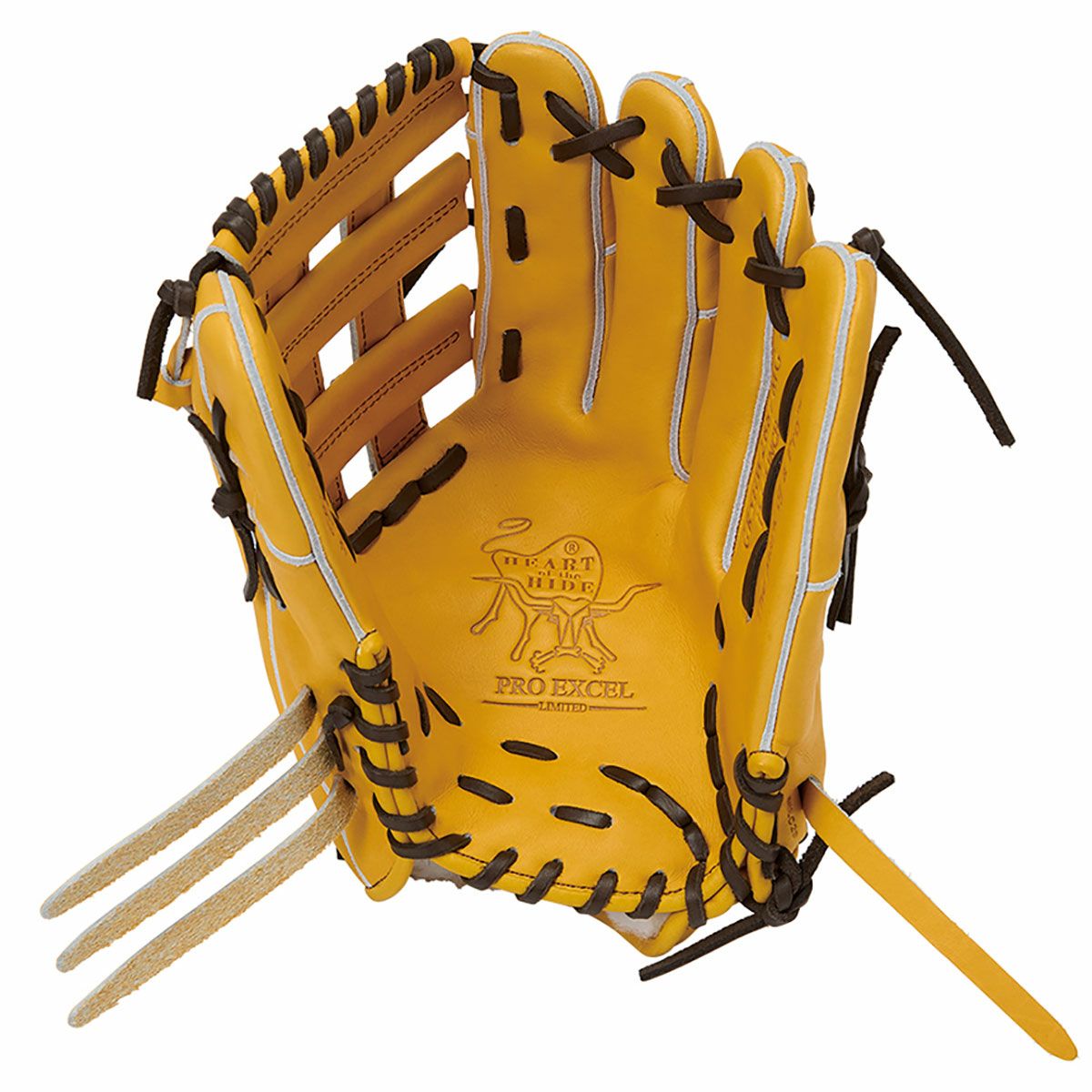 Rawlings PRO EXCEL 軟式グローブ 茶色/黄色 ローリングス HOH PRO EXCEL Wizard #02 左投用 外野手用 GR5HW2B88MG