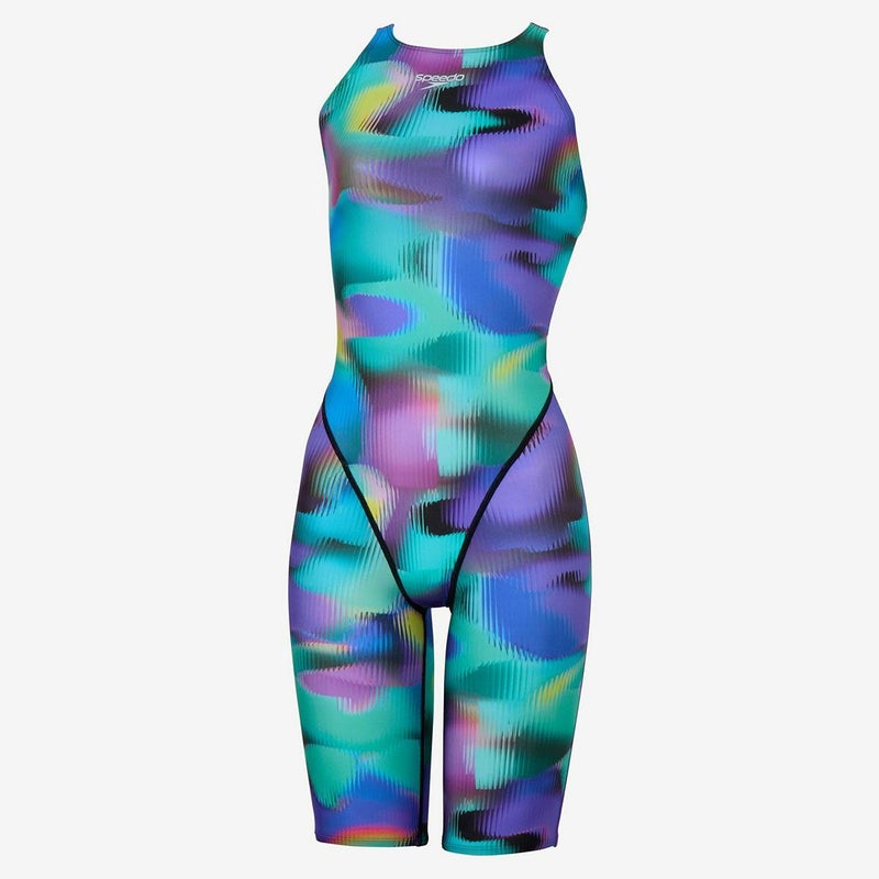 スピードSPEEDOスイムフィットネス競泳水着フレックスシグマカイオープンバックニースキン2FLEXSXOpenbackKneeskin3SCW12550F-GRレディース女性25S2秋冬
