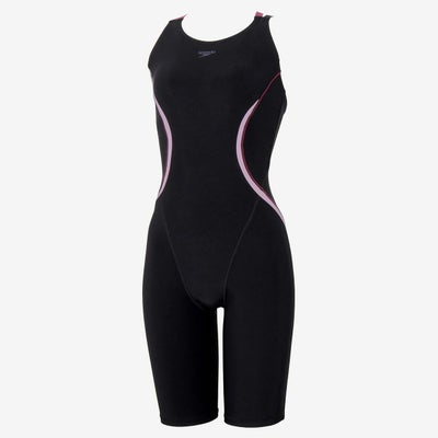 スピードSPEEDOスイムフィットネス競泳水着オーバルカーヴィールースンニースキンOvalCurvyLoosenKneeskinSFW12570-KWレディース女性25S2秋冬