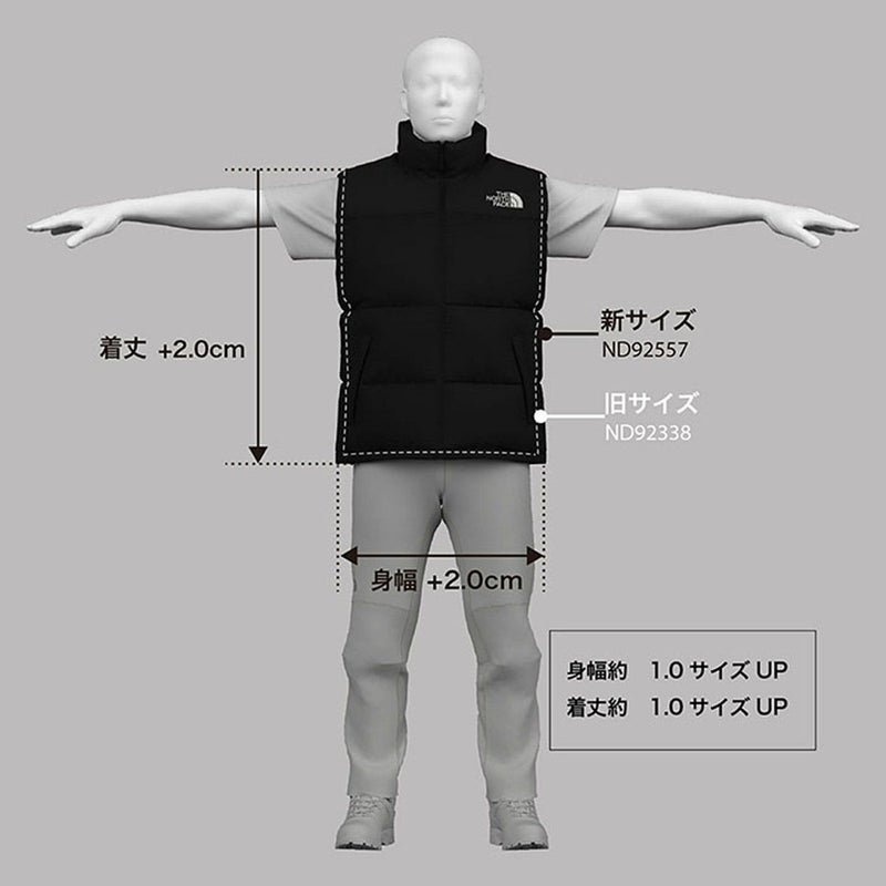 ザ・ノース・フェイスTHENORTHFACEアウトドアカジュアルウェアアウターダウンジャケットヌプシベストNUPTSEVESTND92557-CKメンズ男性25FW秋冬