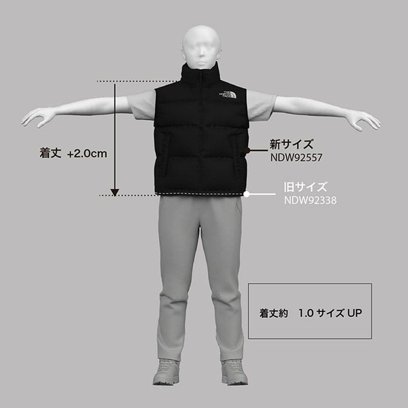 ザ・ノース・フェイスTHENORTHFACEアウトドアカジュアルウェアアウターダウンジャケットヌプシベストNUPTSEVESTNDW92557-CKレディース女性25FW秋冬