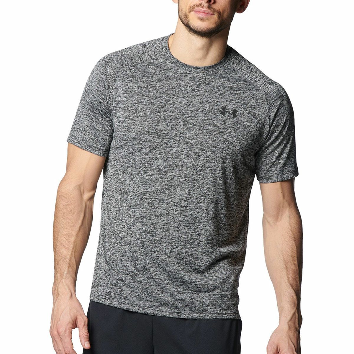 アンダーアーマーUNDERARMOURジムフィットネスヨガウェア半袖TシャツテックショートスリーブTシャツ2.0UATech2.0SSTee1358553-002メンズ男性25FA秋冬