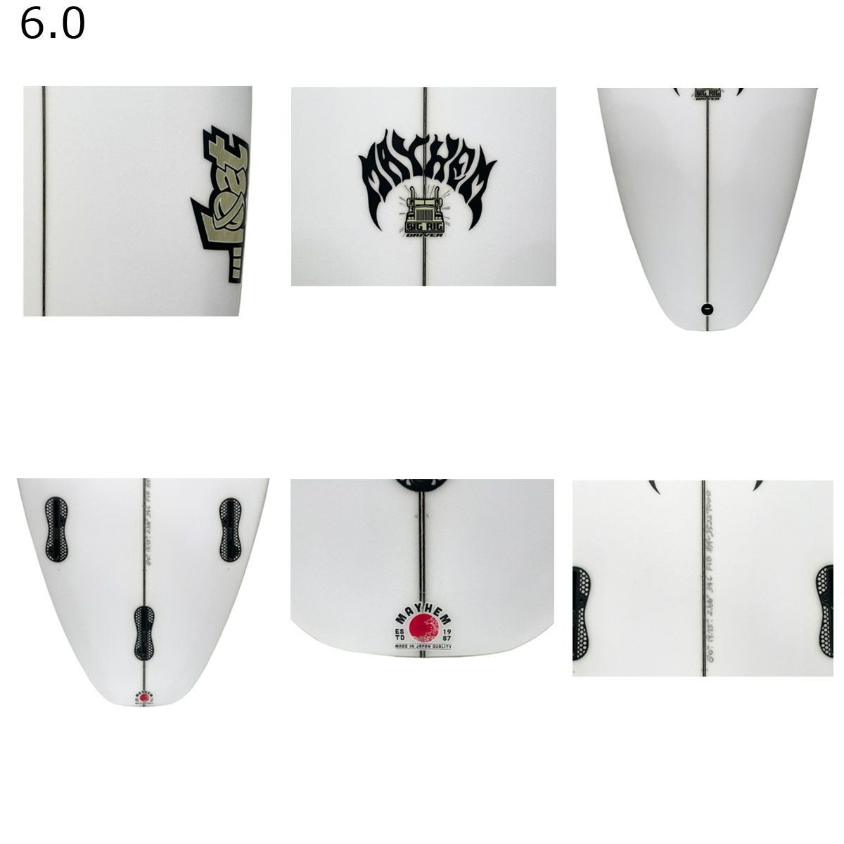 Lost Bunny Mode ショートボード　フィン付き　最終値下げです。 ショートボード用フィン NVS Fin ネイクド バイキング サーフ フィン