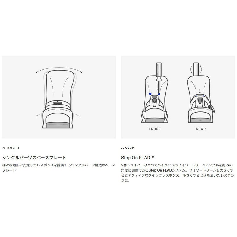 バートンBURTONスノボースノボスノーボードバインディングビンディングStepOn(R)Re:Flex172831-2526メンズ男性25-26