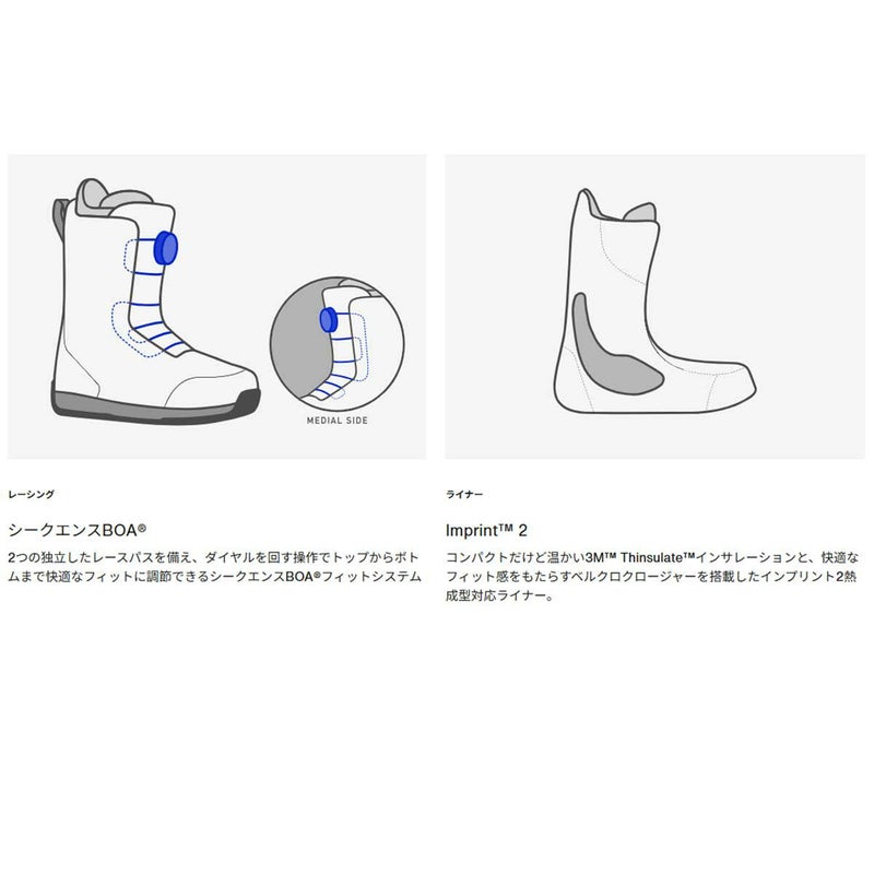 バートンBURTONスノボースノボスノーボードブーツハイショットStepOn(R)ワイド302951メンズ男性25-26