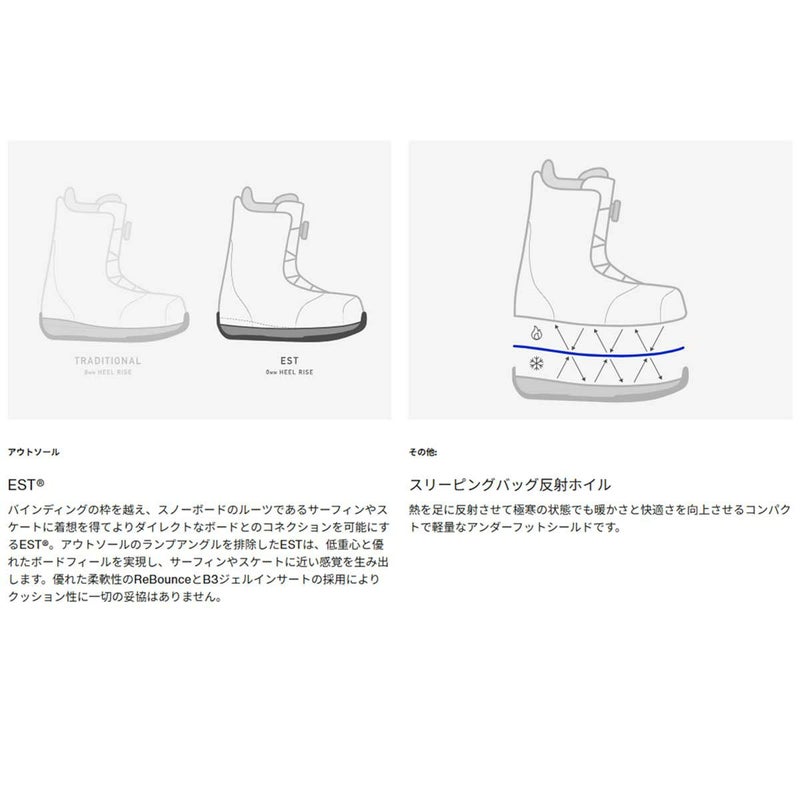 バートンBURTONスノボースノボスノーボードブーツルーラーBOA(R)ワイド203171メンズ男性25-26