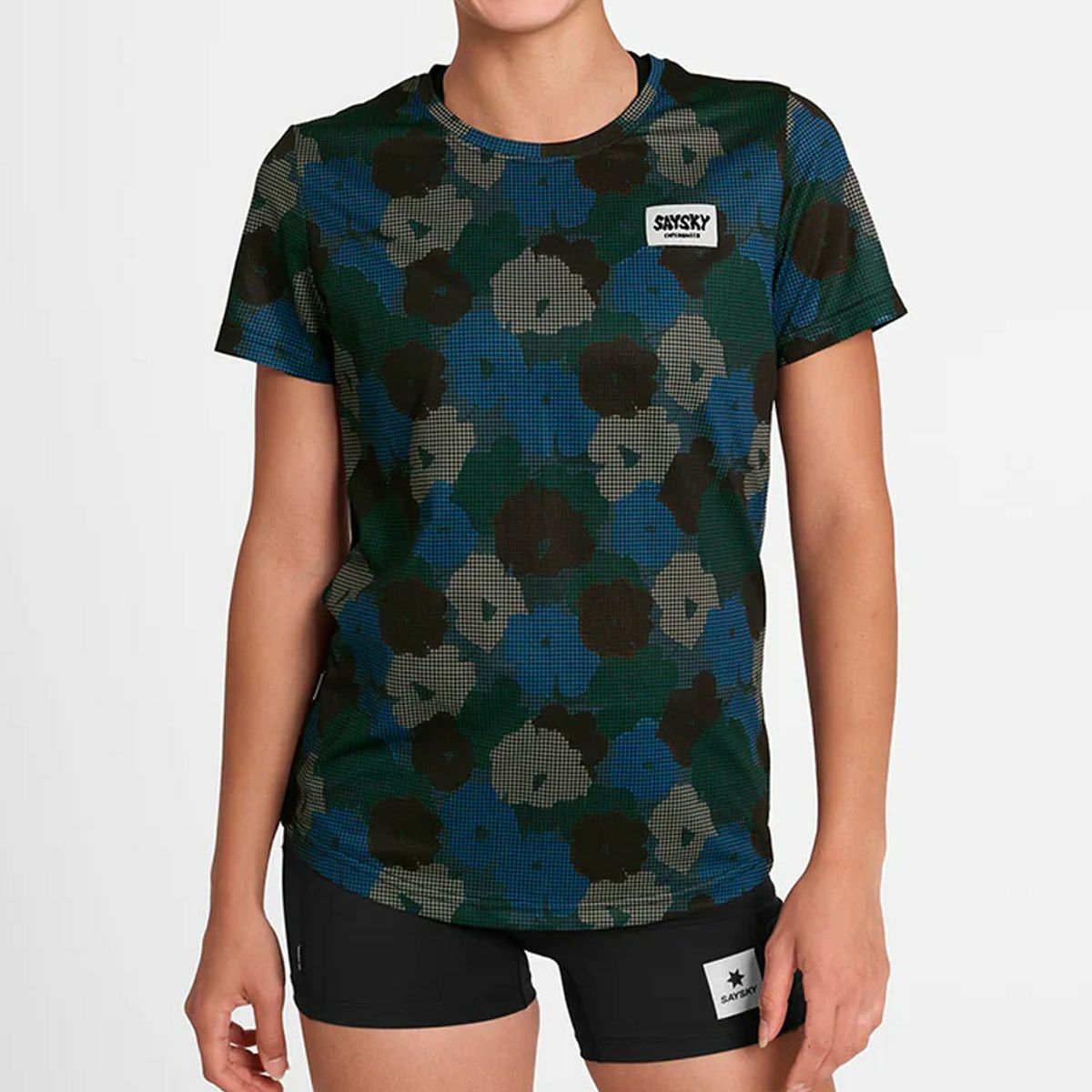 SAYSKY 花柄セット セイスカイ SAYSKY ランニング ウェア 半袖 Tシャツ W Flower Combat T
