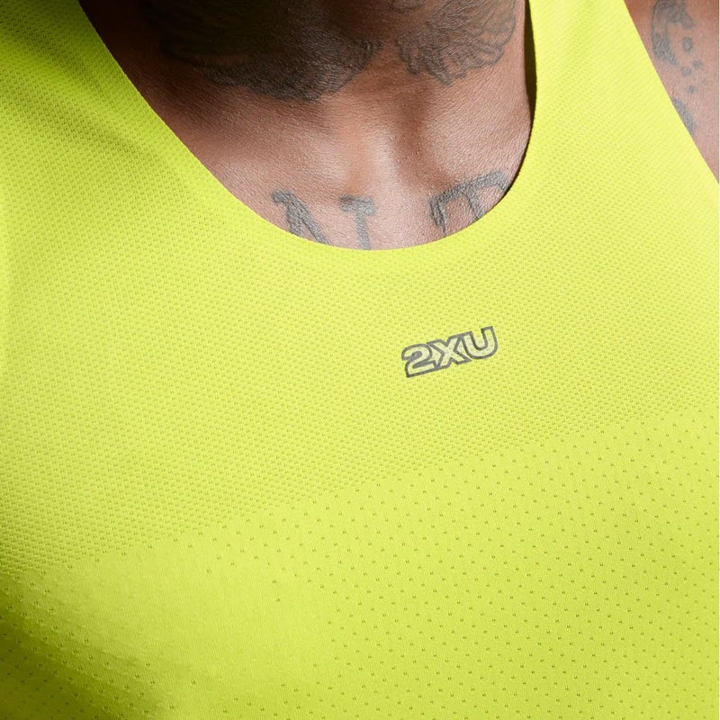 2XUツータイムズランニングウェアノースリーブタンクトップライトスピードテックシングレットLightSpeedTechSingletMR7151A-VOLBRFメンズ男性25FA秋冬
