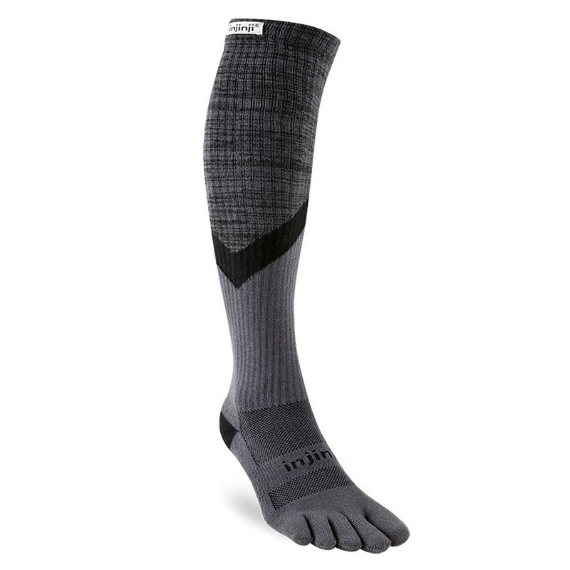 インジンジinjinjiランニングソックス靴下トレイルミッドウェイトオーバーザカフ213190-GNTメンズレディースユニセックス25FA秋冬