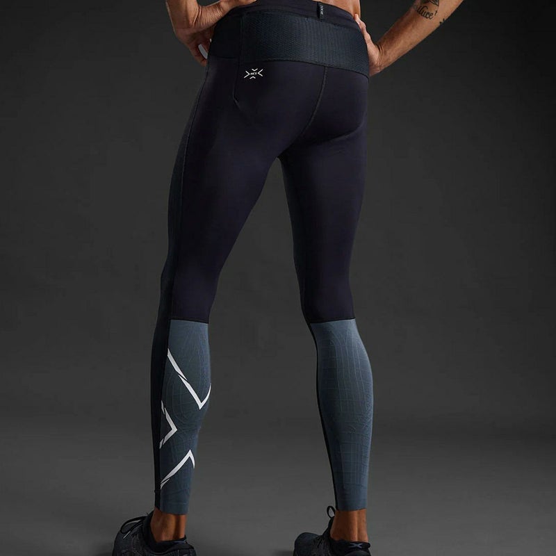 2XUツータイムズユーランニングウェアボトムスインナースパッツレギンスライトスピードリアクトコンプレッションタイツLightSpeedReactCompressionTightsMA7049B-BLKWRFメンズ男性25FA秋冬