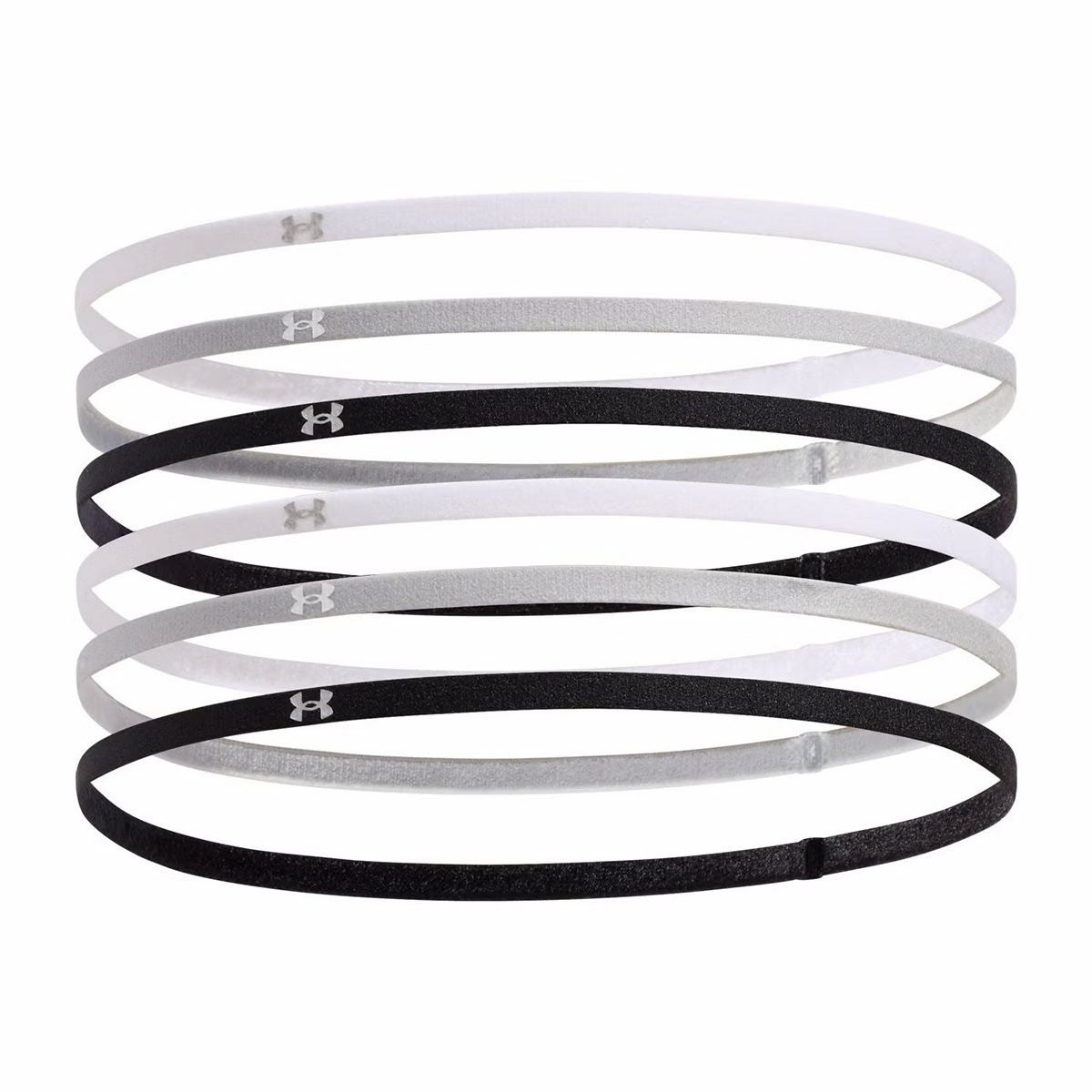 アンダーアーマーUNDERARMOURベースボール野球ソフトボールアクセサリーミニエラスティックヘッドバンドMINIELASTIC6PK1389932-001メンズレディースユニセックス25FA秋冬