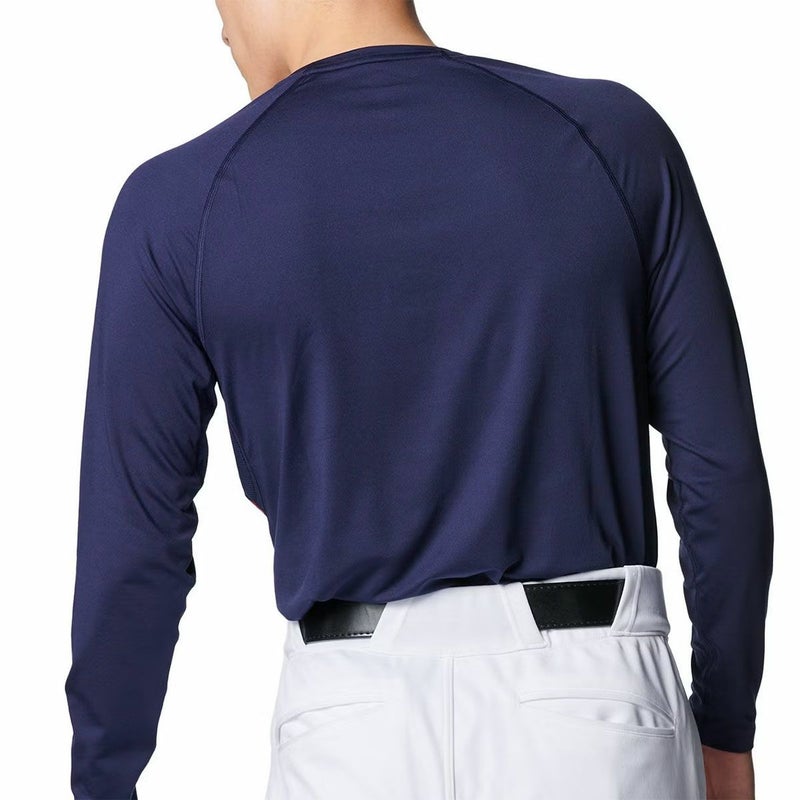 アンダーアーマーUNDERARMOURベースボール野球ソフトボールウェアインナーシャツアンダーシャツヒートギアコンフォートフィッティドカモロングスリーブクルーネックシャツHGCOMFORTFITTEDLSNOV6001309-600メンズ男性25FA秋冬