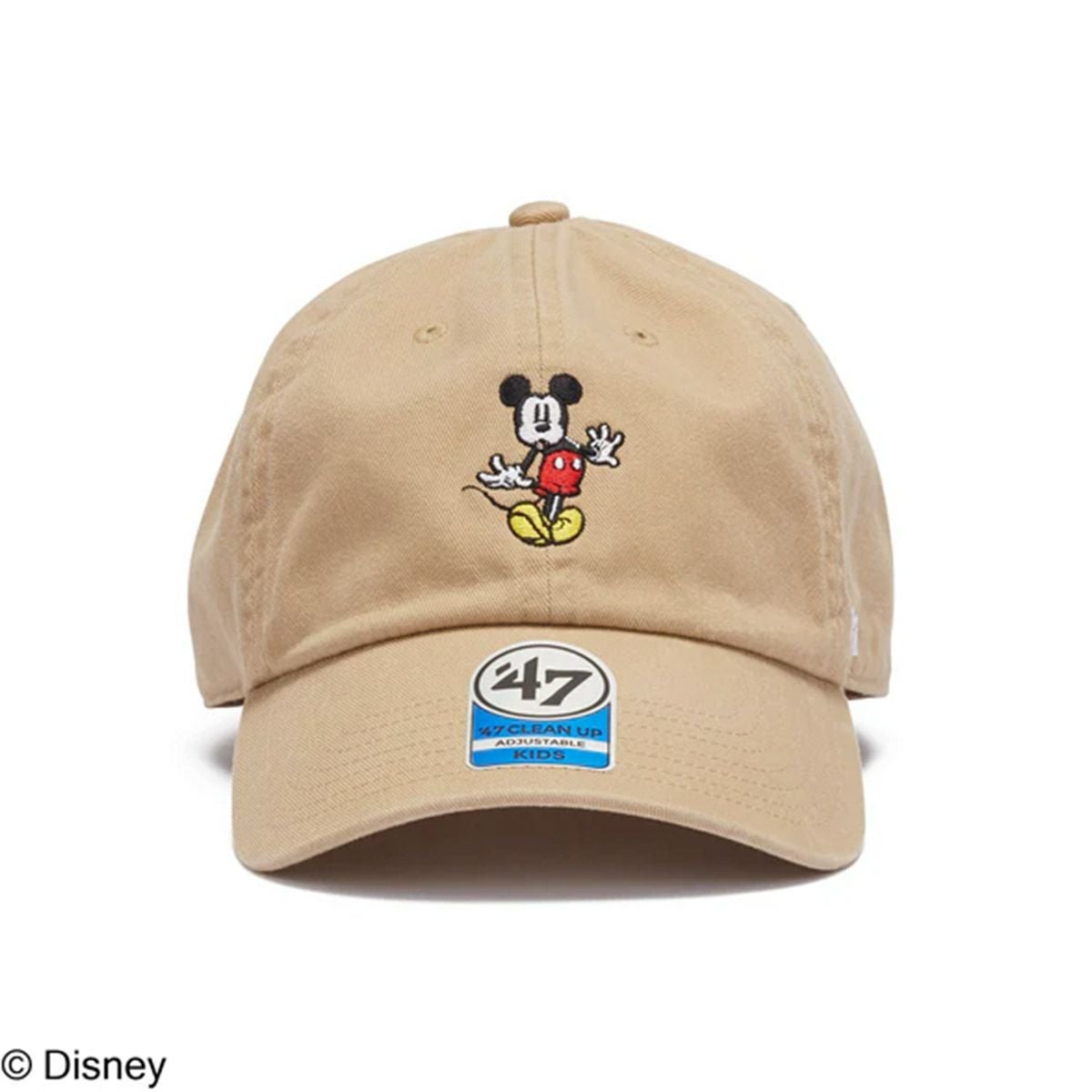 フォーティーセブン47アウトドアカジュアル帽子キャップキッズクリーンナップDisneyディズニーミッキーマウスカーキ14865115ジュニアキッズ子ども男の子女の子25FA秋冬