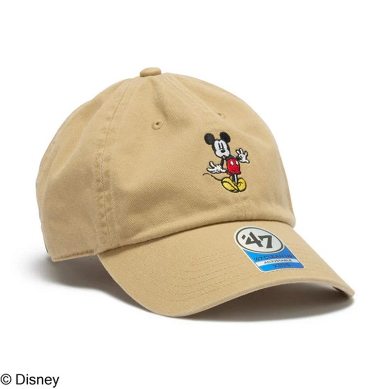 フォーティーセブン47アウトドアカジュアル帽子キャップキッズクリーンナップDisneyディズニーミッキーマウスカーキ14865115ジュニアキッズ子ども男の子女の子25FA秋冬