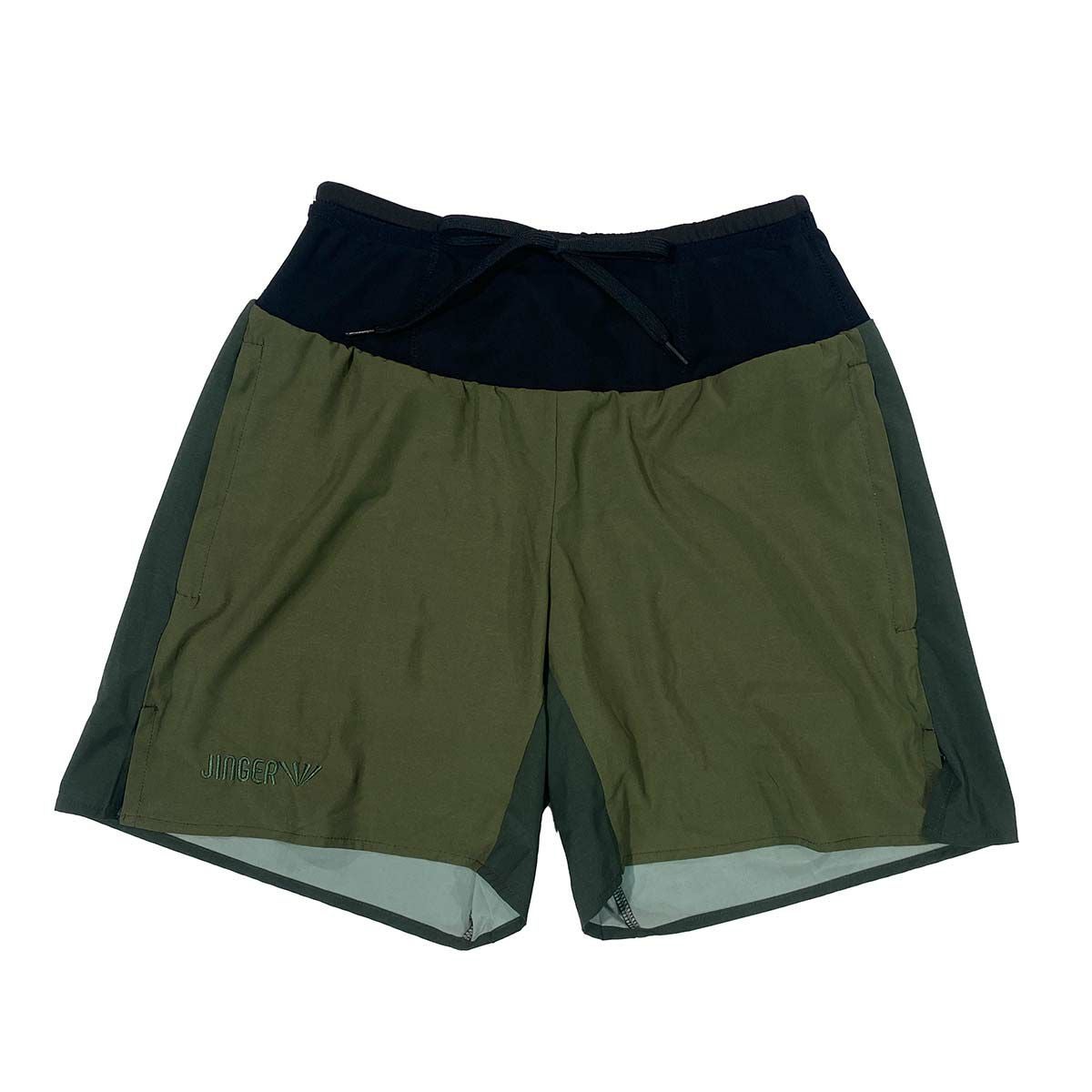 ジンガーJINGERランニングウェアボトムスショートハーフパンツ短パンマルチポケット付きランニングパンツJ-2066-KAKメンズレディースユニセックス25FA秋冬