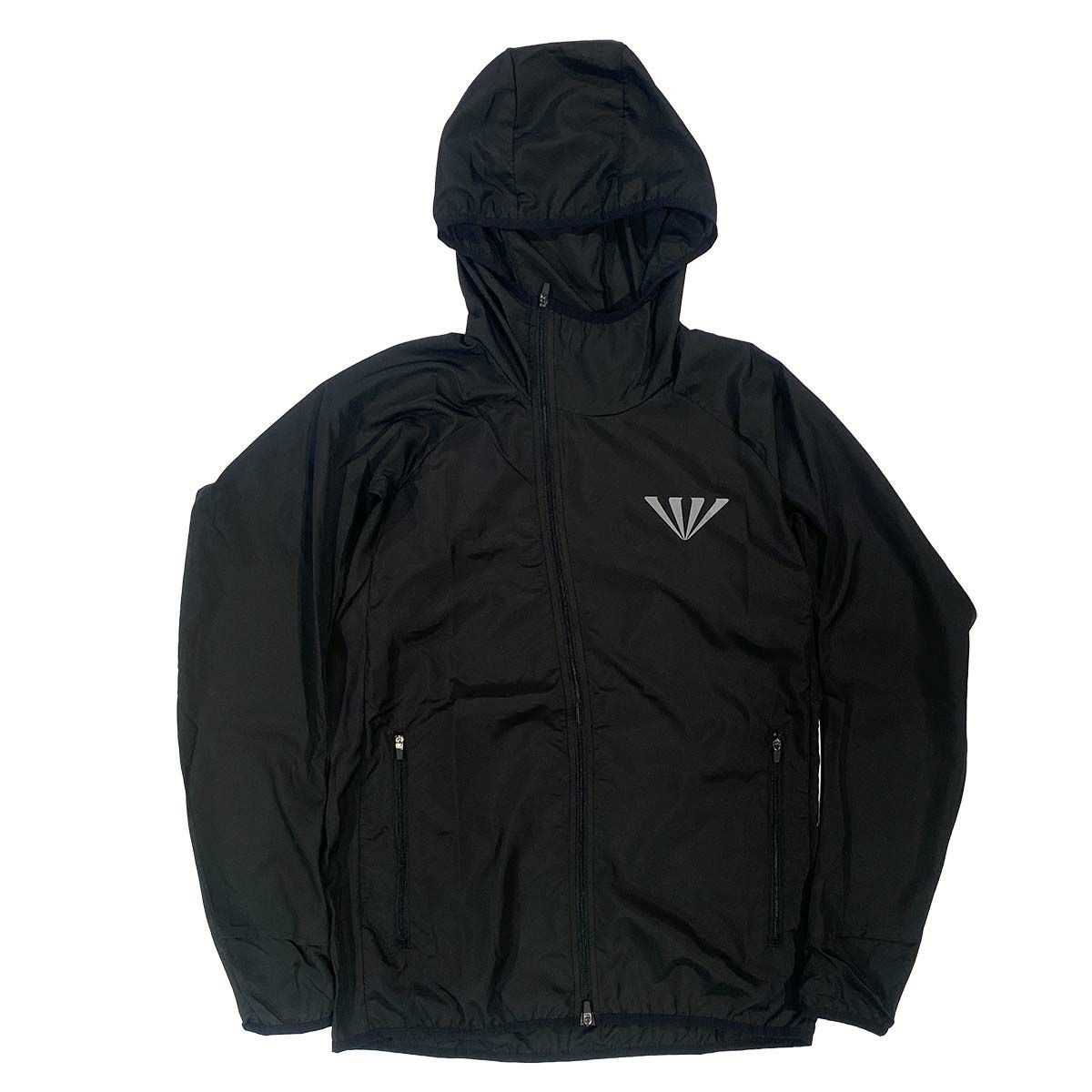 ジンガーJINGERランニングウェアアウタージャケットフーデットランニングジャケットJ-3009-BLKメンズレディースユニセックス25FA秋冬