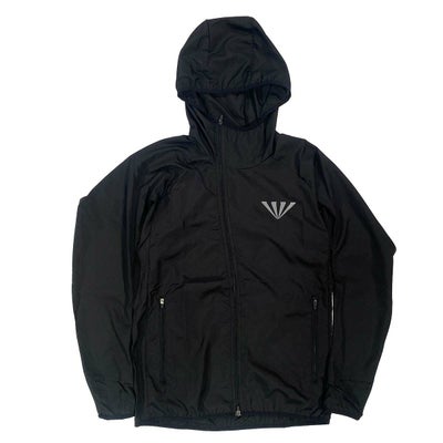 ジンガーJINGERランニングウェアアウタージャケットフーデットランニングジャケットJ-3009-BLKメンズレディースユニセックス25FA秋冬