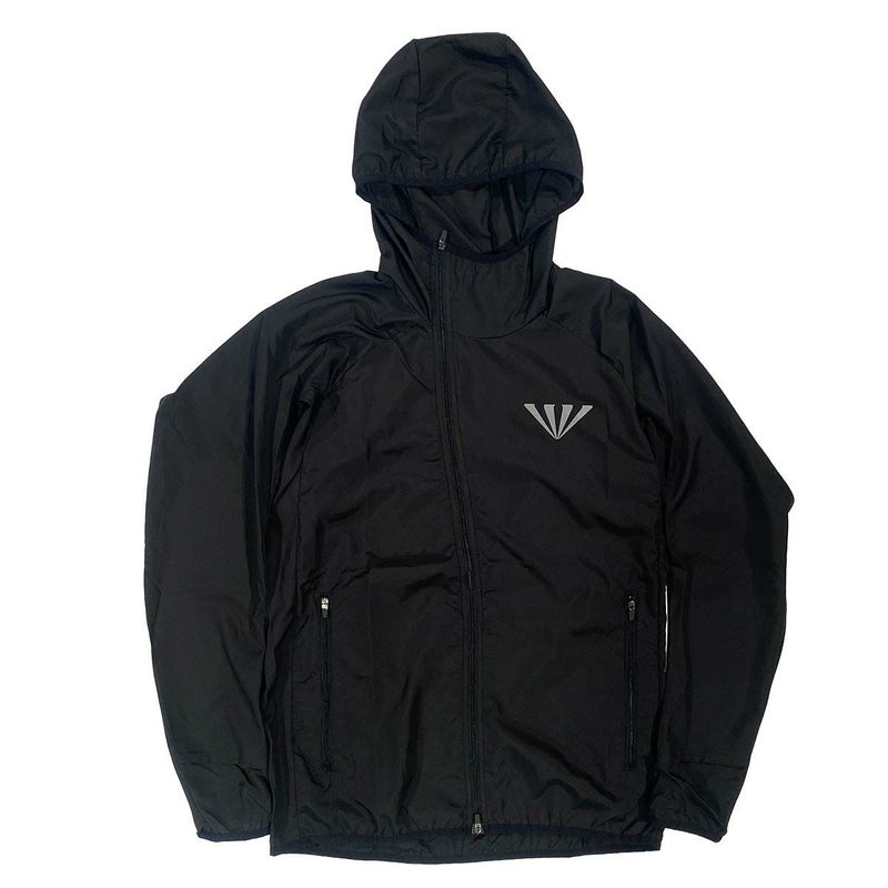 ジンガーJINGERランニングウェアアウタージャケットフーデットランニングジャケットJ-3009-BLKメンズレディースユニセックス25FA秋冬