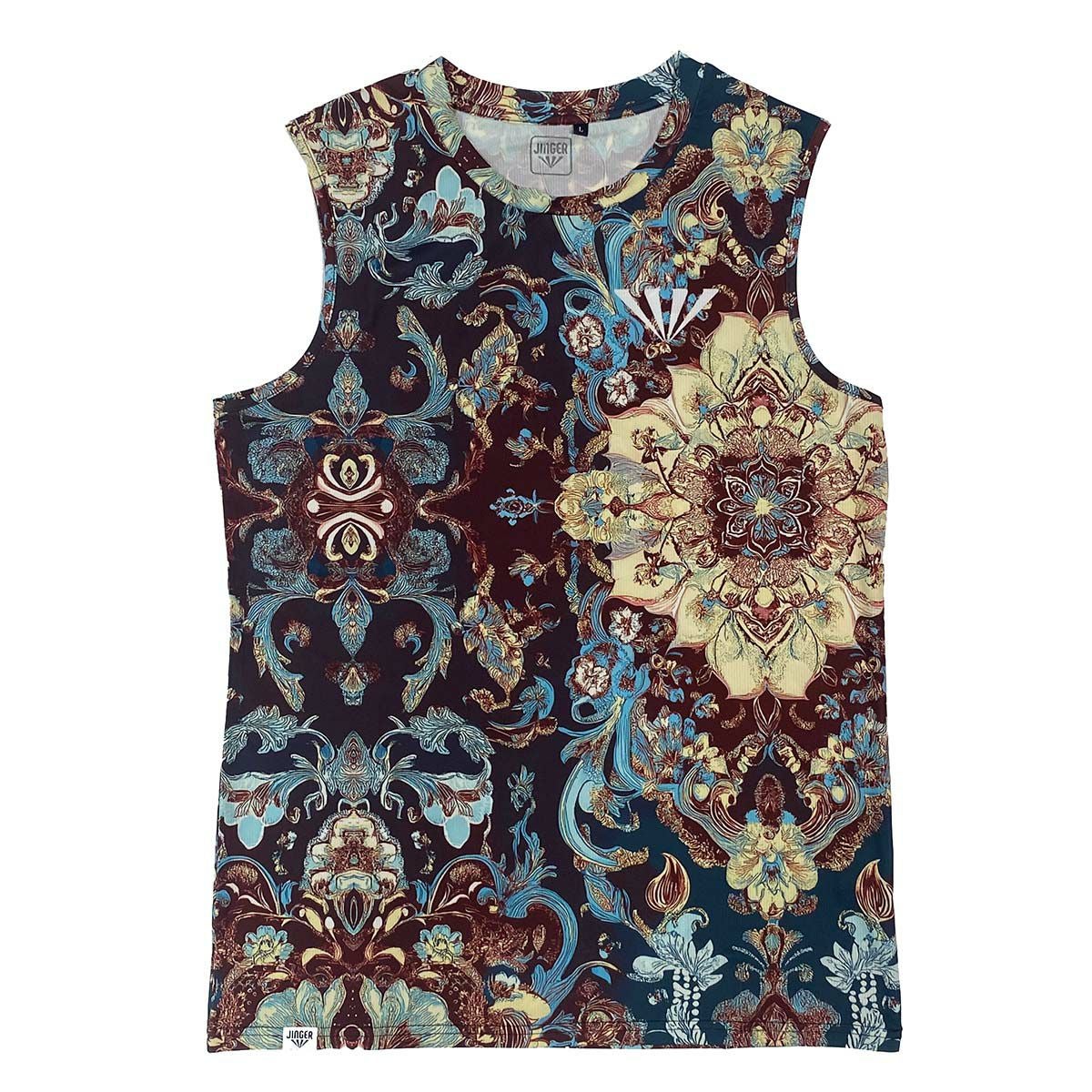 ジンガーJINGERランニングウェアノースリーブタンクトップノースリーブシャツJM-6023-BRNメンズ男性25FA秋冬