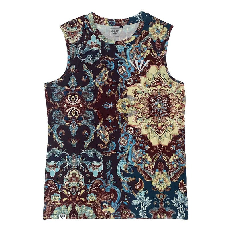 ジンガーJINGERランニングウェアノースリーブタンクトップノースリーブシャツJM-6023-BRNメンズ男性25FA秋冬