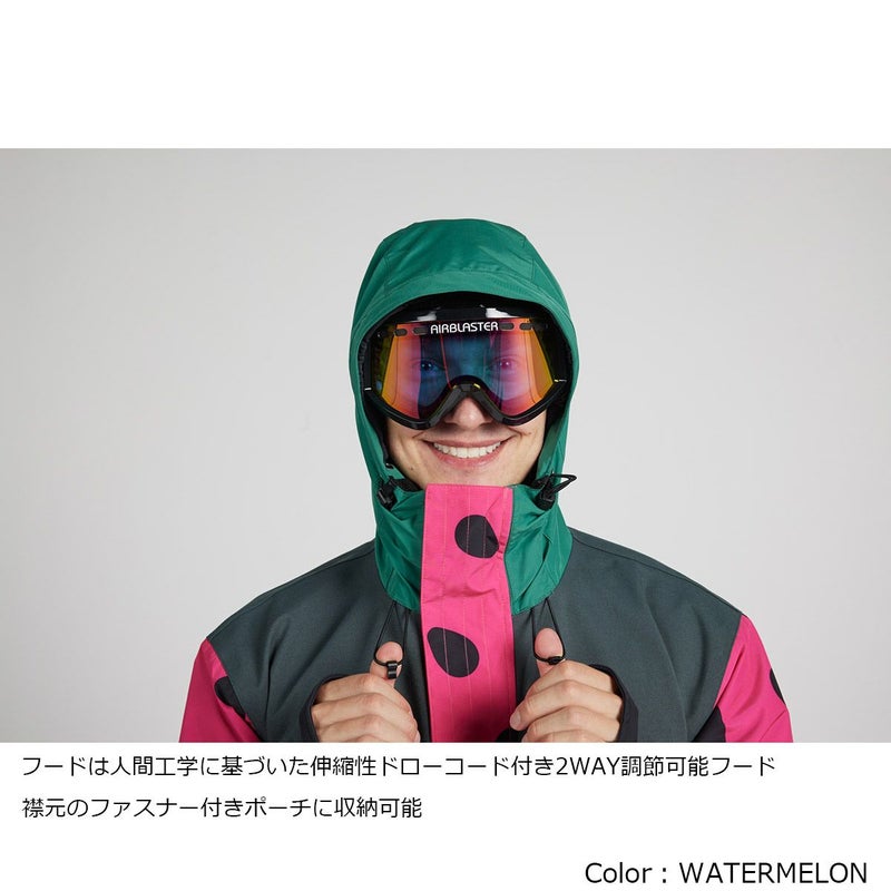 エアブラスターAIRBLASTERスノボースノボスノーボードウェアビブパンツつなぎFREEDOMSUITAB26MSUI-1224メンズ男性25-26