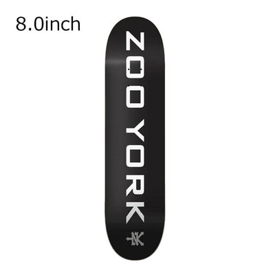 ズーヨークZOOYORKスケボースケートボードデッキ板OG95LOGOBLOCK8.0ZY01040800M