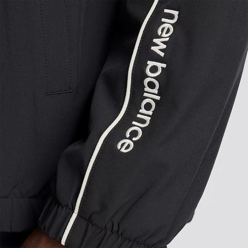ニューバランスNewBalanceジムフィットネスヨガウェアアウタージャケットBrushedTricotLinedWovenTrackJacketAMJ53171-BKメンズ男性25FA秋冬