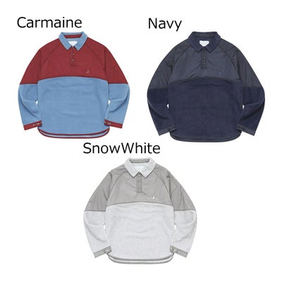 ウィムジーWHIMSYスケボースケートボードウェアアウターフリースフリースラグランポロFleeceRaglanPolo12231U130245メンズレディースユニセックス25FA秋冬