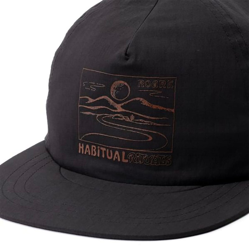 ランアモックRUNAMOKランニング帽子キャップMATHIS5PANELRH739-BLK25FA秋冬