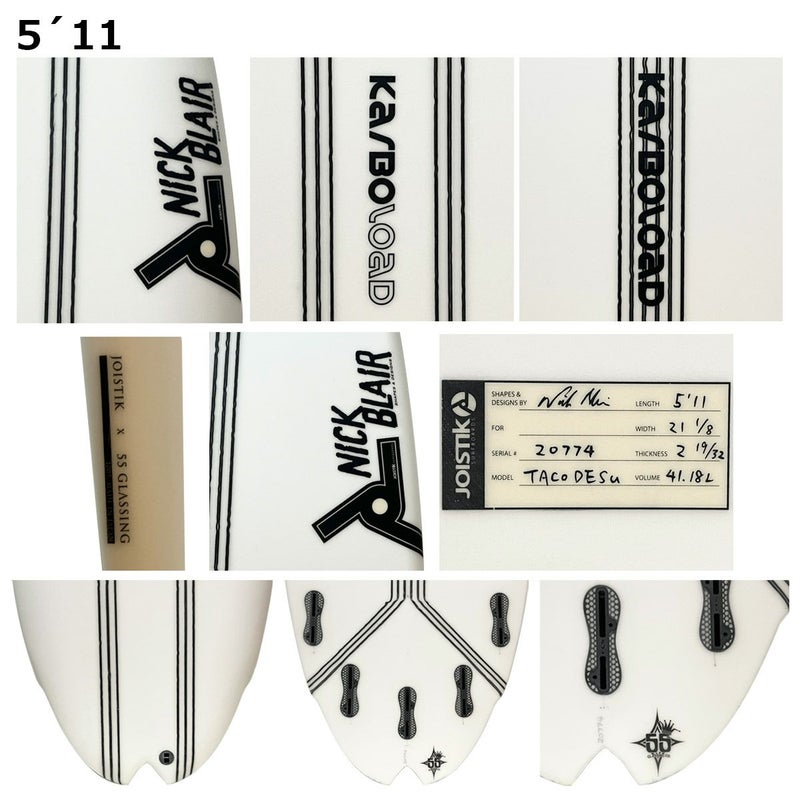 ジョイスティックサーフボードJOISTIKSURFBOARDSサーフィンサーフサーフボード板ショートボードTACODESU5.312クリアーKARBOLOADJAPANSHAPESPJTD20771