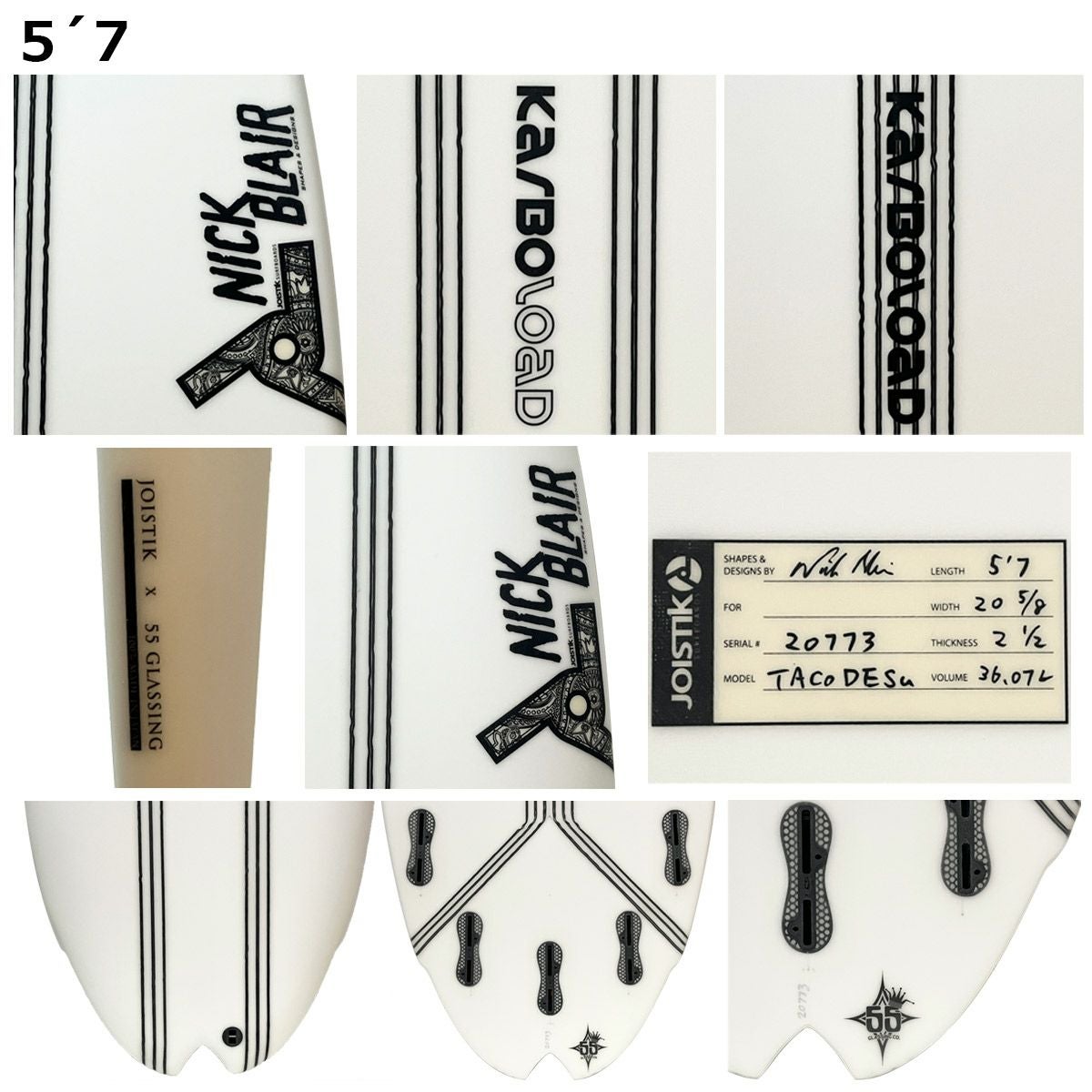 ジョイスティックサーフボードJOISTIKSURFBOARDSサーフィンサーフサーフボード板ショートボードTACODESU5.312クリアーKARBOLOADJAPANSHAPESPJTD20771