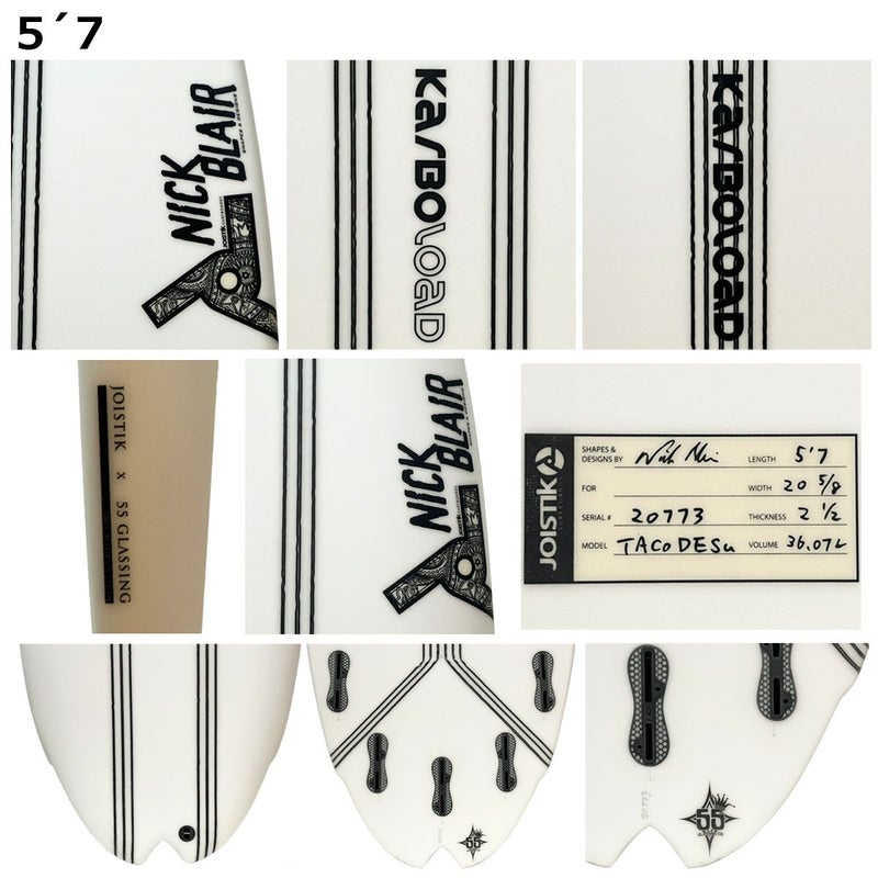 ジョイスティックサーフボードJOISTIKSURFBOARDSサーフィンサーフサーフボード板ショートボードTACODESU5.312クリアーKARBOLOADJAPANSHAPESPJTD20771